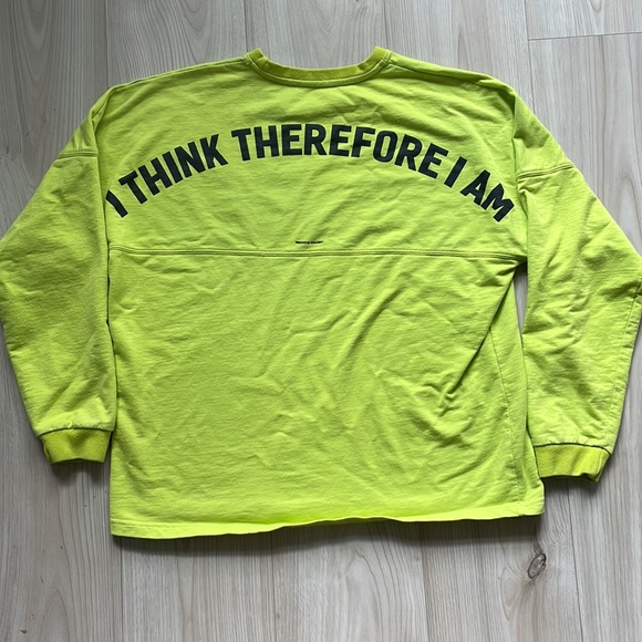 yellow cotton long sleeve t-shirt - Picture 2 of 2